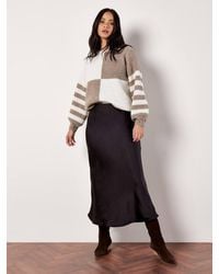 Apricot - Colour Block Waffle Knit Jumper - Lyst