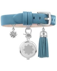 Furla - Dial Ss Chain Calfskin Leather Set Watch - Lyst