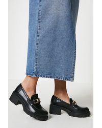 Oasis - Bobbi Snaffle Detail Chunky Loafers - Lyst