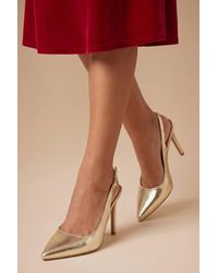 Dorothy Perkins - Wide Fit Dasha Sling Back High Stiletto Court Shoes - Lyst