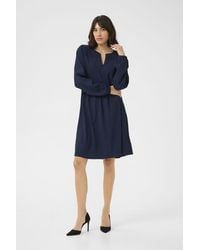 Kaffe - Kalinda A-Line Fit Long Sleeve Dress - Lyst
