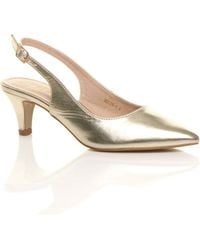 AJVANI - Mid Heel Slingback Pointed Toe Court Shoes - Lyst