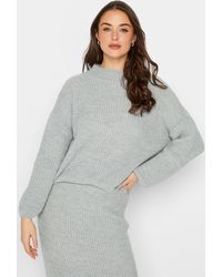 Long Tall Sally - Tall Funnel Neck Knitted Jumper - Lyst