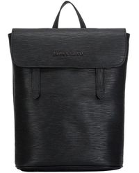 Smith & Canova - Embossed Leather Flapover Backpack - Lyst
