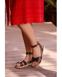 Yours - Cross Over Strap Sandals - Lyst