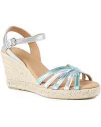 Jones Bootmaker - Alivia2 Leather Wedge Heel Espadrilles - Lyst