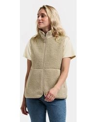 Didriksons - Siv Teddy Fleece Gilet - Lyst