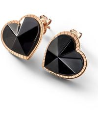 Baccarat - Vermeil 'Etoile Mon Coeur' Crystal Heart Stud Earrings - Lyst