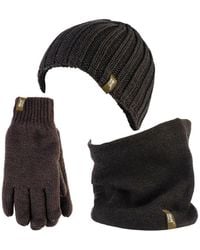 Heat Holders - Fleece Lined Thermal Hat & Gloves Neckwarmer Set For Winter - Lyst