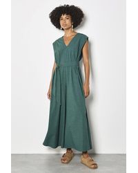 Apricot - Cotton Blend Wide-Leg Jumpsuit - Lyst