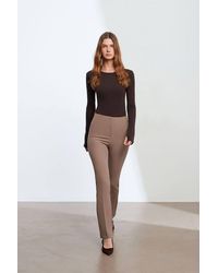 Dilvin - Straight-Leg Crepe Trousers - Lyst