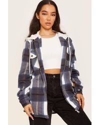 Stylewise - Thick Checked Shacket - Lyst