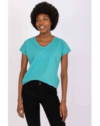 Love Lace - Straight Cut Short Sleeve Heart Neck T-Shirt - Lyst