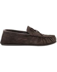 Mokkers - Bruce Real Suede Moccasin Slippers - Lyst