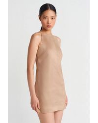 Dilvin - Sleeveless Mini Dress With Zipper - Lyst
