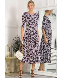 Jolie Moi - Ozella Jersey Floral Print Maxi Dress - Lyst
