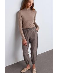 Dilvin - Elastic Waist Jogger Pants - Lyst