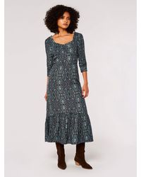 Apricot - Paisley Print Midi Dress - Lyst
