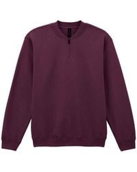 Gildan - Softstyle Midweight Quarter Zip Sweatshirt - Lyst