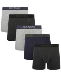 Threadbare - 5 Pack 'weddell' Hipster Trunks - Lyst