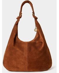 Joe Browns - Knotted Italian Suede Hobo Bag - Lyst