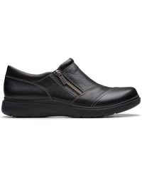 Clarks - Certina Pure Leather Slip Ons - Lyst