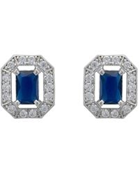 LÁTELITA London - Whistledown Gemstone Stud Earrings Sapphire - Lyst