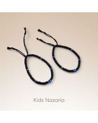 The Colourful Aura - Girl's 1 Pcs Adjustable Evil Eye Slim Beads Nazaria Bracelet For Kids & New Borns - Lyst