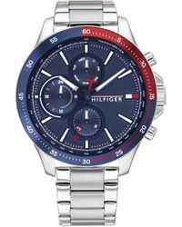 Tommy Hilfiger - Bank Stainless Steel Classic Analogue Quartz Watch - 1791718 - Lyst