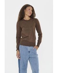Saint Tropez - Milasz Crew Neck Knit Jumper - Lyst