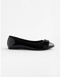 Accessorize - Bow Front Patent Ballerina Flats - Lyst