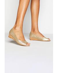 PRINCIPLES - Rayon Wedge Heel Court Shoes - Lyst
