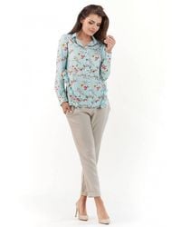Love Lace - Collared Long Sleeve Elegant Shirt - Lyst