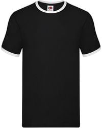 Fruit Of The Loom - Ringer Contrast T-Shirt - Lyst