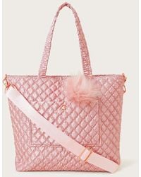 Monsoon - Shimmer Quilted Tote Bag - Lyst