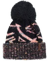 Trespass - Diandra Colour Block Knitted Pom Pom Beanie - Lyst