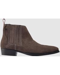 Base London - Suede Chelsea Boots - Lyst