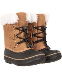 Mountain Warehouse - Waterproof Fleece Lined Non Slip Grip Warm Lace Up Winter Snow Boots - Lyst