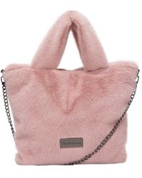 Claudia Canova - Arani Twin Strap Faux Fur Grab Bag - Lyst