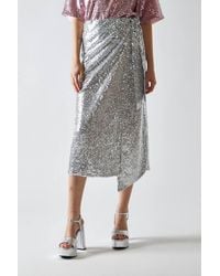 Shnoo - Wrap Midi-Skirt - Lyst