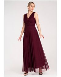 Love Lace - Stretch Wrap Sleeveless Maxi Dress - Lyst