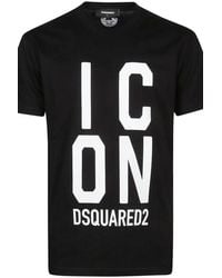 DSquared² - Short Sleeve Crew Neck T-Shirt - Lyst