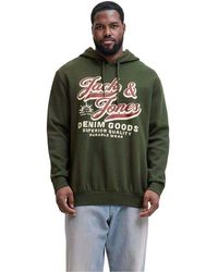 Jack & Jones - Lettering Logo Long-Sleeved Hoodie - Lyst