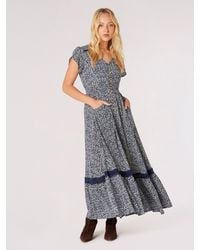 Apricot - Irregular Dot Crochet Maxi Dress - Lyst