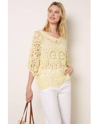 Blue Vanilla - Short Sleeve V-Neck Top - Lyst