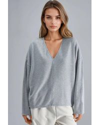 Busem - V-Neck Long Sleeve Blouse - Lyst
