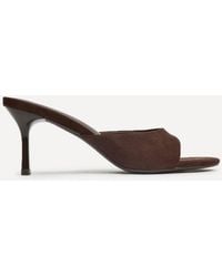 Linzi - Erin Faux Suede Mule Heels - Lyst