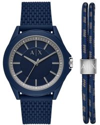 Armani Exchange - Nylon Fashion Analogue Quartz Watch - Ax7118 - Lyst