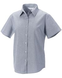 Russell Collection - Oxford Short-Sleeved Shirt - Lyst