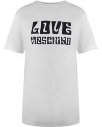 Love Moschino - Short Sleeve Round T-Shirt - Lyst